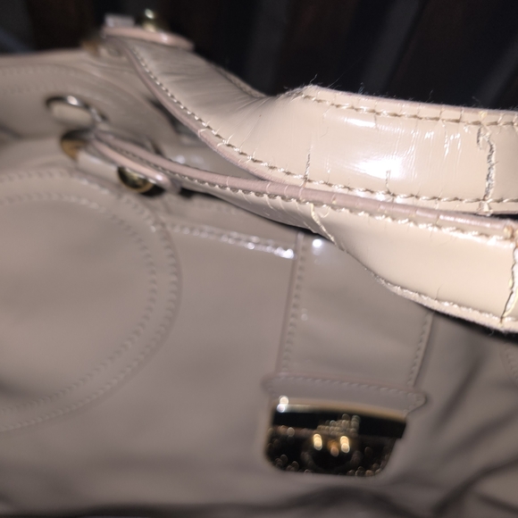 Love Moschino Cream Satchel Bag